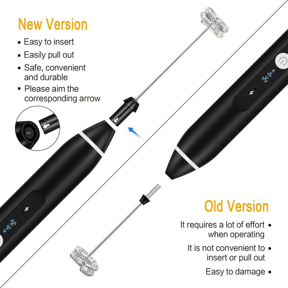 New USB Home Kitchen Tools automatic Eggbeater Manual Self Turning Stainless Steel Whisk Hand Mixer Blender Egg Tools