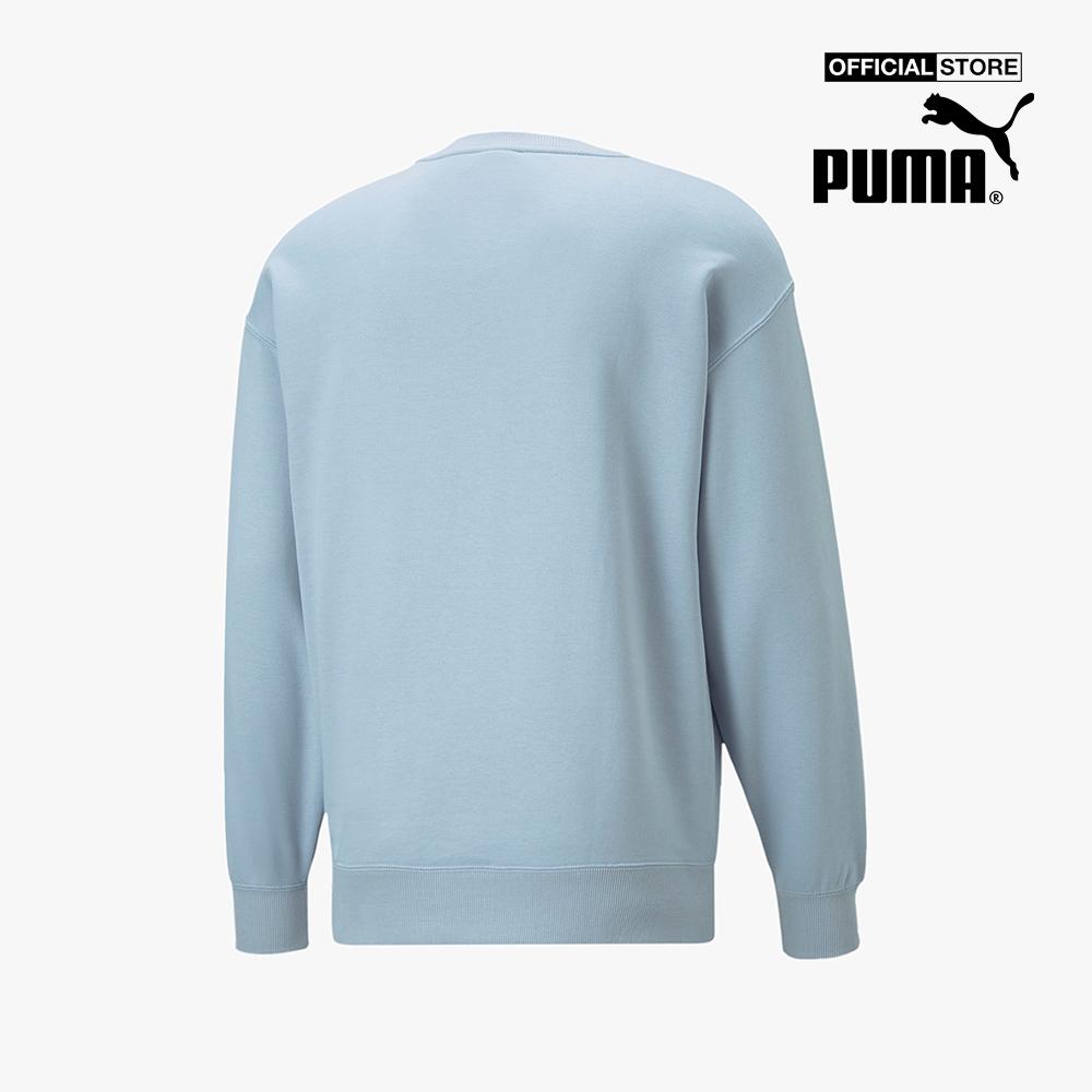 PUMA - Áo sweatshirt nam phom suông Classics Relaxed Crewneck 535599