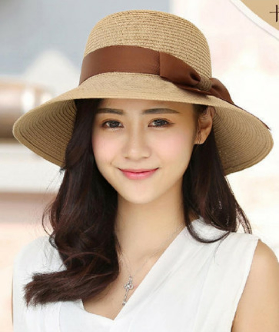 Nón mũ rộng vành nữ đi biển đẹp chất liệu cói thoáng mát che nắng hiệu quả Chất liệu cói dona23070201