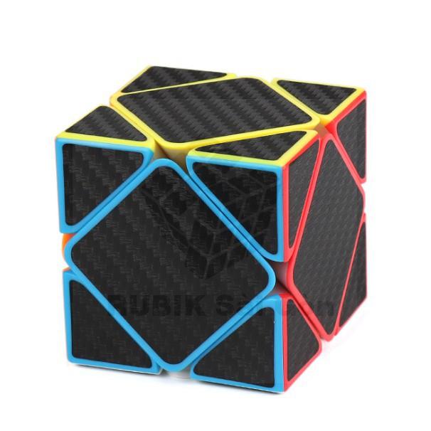 Khối Rubik Carbon Biến Thể Skewb - Rubic Ma Thuật Các Bon Biến Dạng - Ru Bíc Cacbon MoYu Meilong - Rubick Cac Bon Đẹp