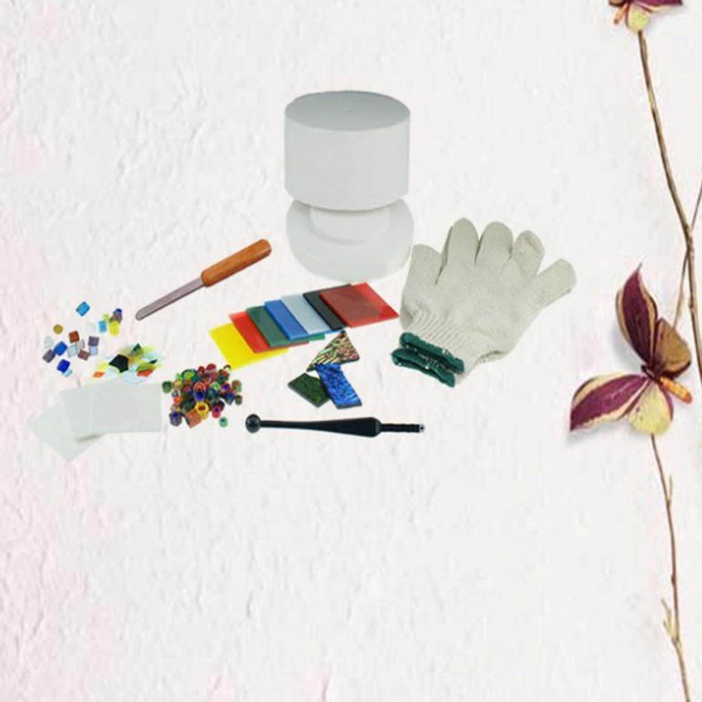 10pcs DIY Professional Microwave Kiln Kit Stained Glass Fusing Supplies Kit