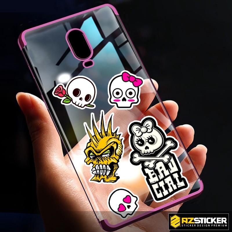 Set Single Sticker Hình Đầu Lâu Skull Siêu Ngầu Dán Xe Máy , laptop , Vali ,Điện Thoại Không Thấm Nước