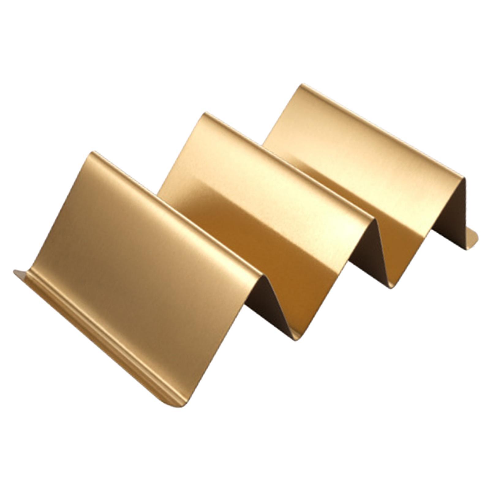 Taco Holder Stackable Stand Tortilla Burrito Tray Gold