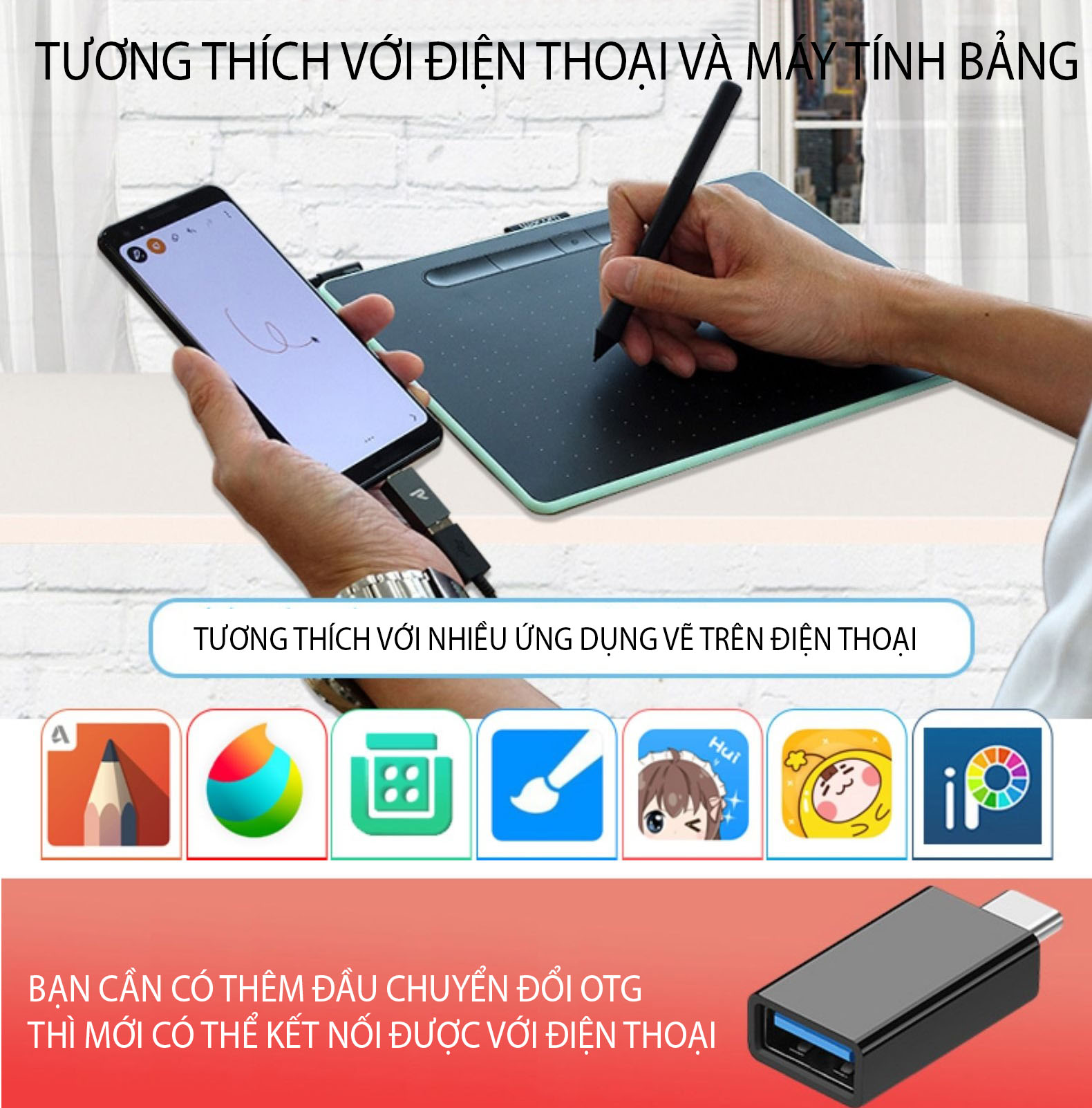 Bảng Vẽ Điện Tử Wacom Intuos Bluetooth CTL-6100WL/K0 - Hàng Chính Hãng