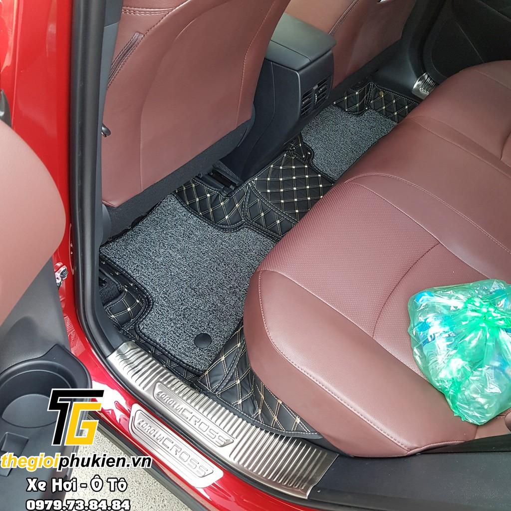 Bộ Ốp bậc cửa, Nẹp bước chân Toyota Corolla Cross 2020 - Mẫu INOX