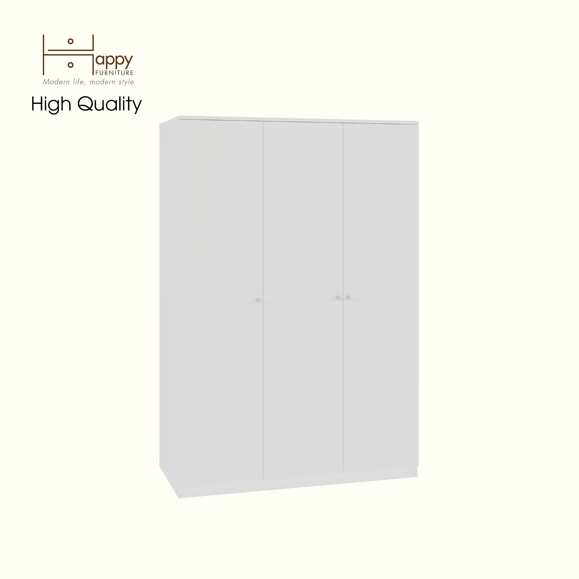 [Happy Home Furniture] OLA, Tủ quần áo 3 cánh mở, 120cm x 54cm x176cm ( DxRxC), TCM_082