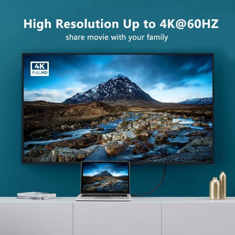 Cáp Chuyển Đổi HDMI 2.0 Sang 4K 60Hz Cho PS4 PS5 Xbox Laptop TV PC Display Port HDMI2.0