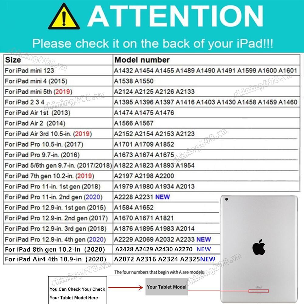 Bao Da Nắp Gập Chống Sốc Có Ngăn Đựng Thẻ Cho Ipad Air 4 10.9 "2020 4th Generation Pro 11" 2018 Air 3 10.5 "10.2" 2019