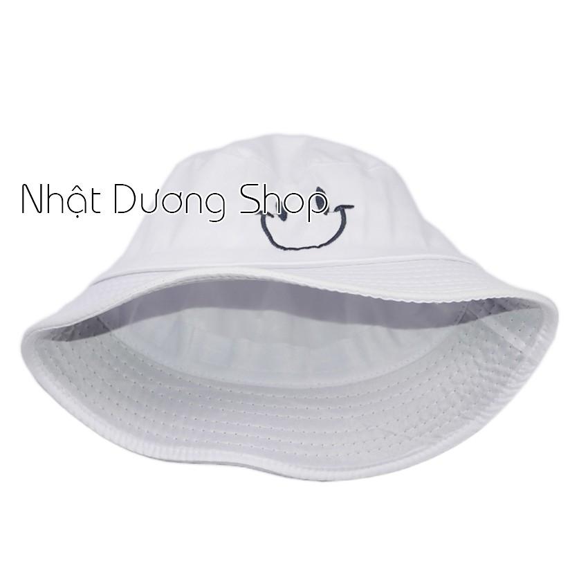 Nón Bucket, tai bèo mặt cười đội 1 mặt - Chất liệu Cotton thoáng mát tạo nên sự độc đáo và mới mẻ