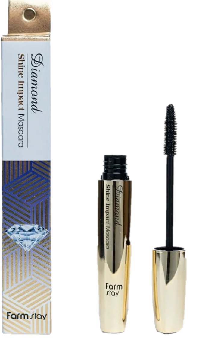 Mascara siêu dày mi và không lem kim cương - FARMSTAY DIAMOND SHINE IMPACT MASCARA -12g