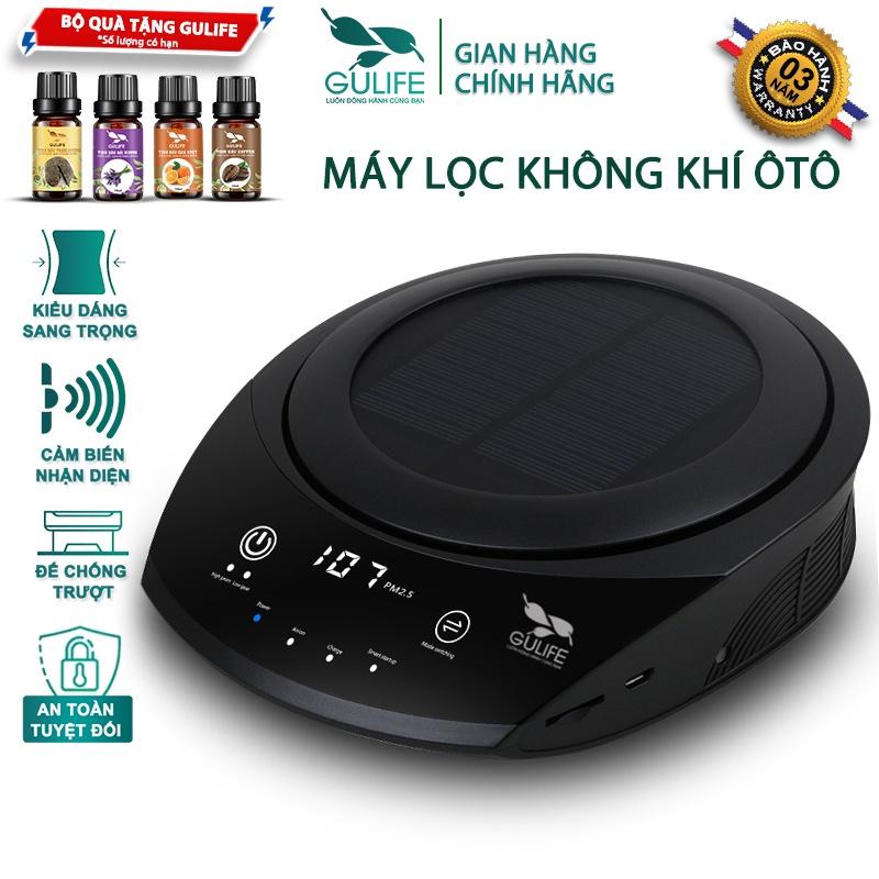 Máy Lọc Không Khí Ô TÔ Sử Dụng Năng Lượng Mặt Trời, Sạch Không Khí và Làm Thơm, Động Cơ Tubo Êm Ái GX13-1s