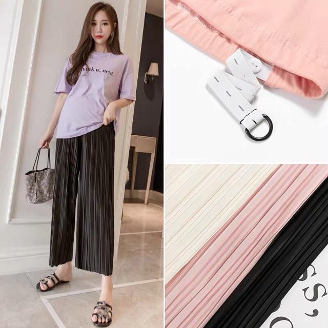 Quần ống rộng siêu mát cho bà bầu-hàng quảng châu