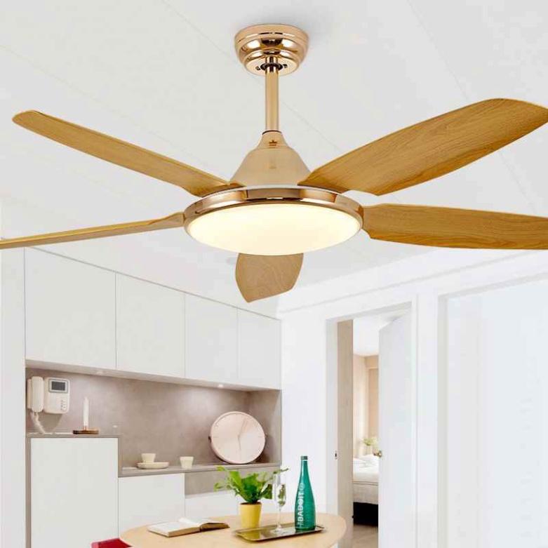 Quạt Trần Đèn Simple Lõi Đồng 6 tiêu chuẩn Gió, Có chỉ huy Từ Xa, 2D Hút Ẩm, 3 cách thức năng lượng