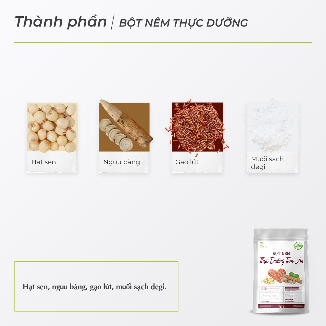 BỘT NÊM THỰC DƯỠNG, GIA VỊ DÀNH CHO NGƯỜI ĂN CHAY (420g)