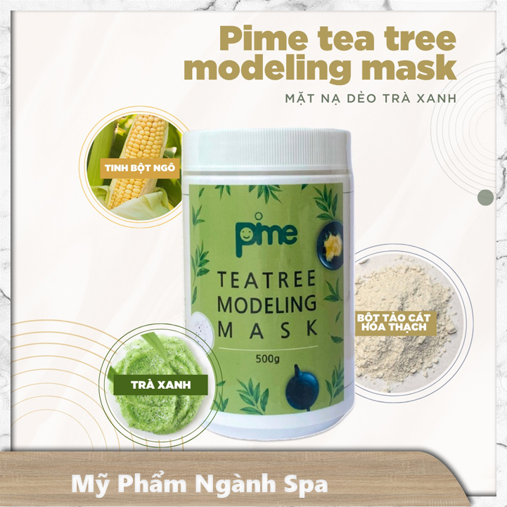 MẶT NẠ BỘT DẺO KHÁNG VIÊM KIỂM SOÁT MỤN PIME TEA TREE MODELING MASK 500g