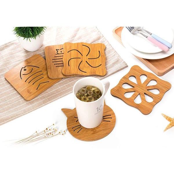 Miếng Lót Nồi,Ly,...Bằng Gỗ Tiện Dụng