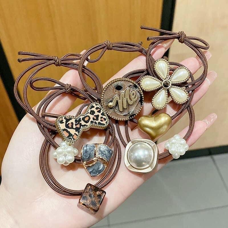 SET 60 DÂY CHUN BUỘC TÓC NHIỀU MẪU CÁ TÍNH