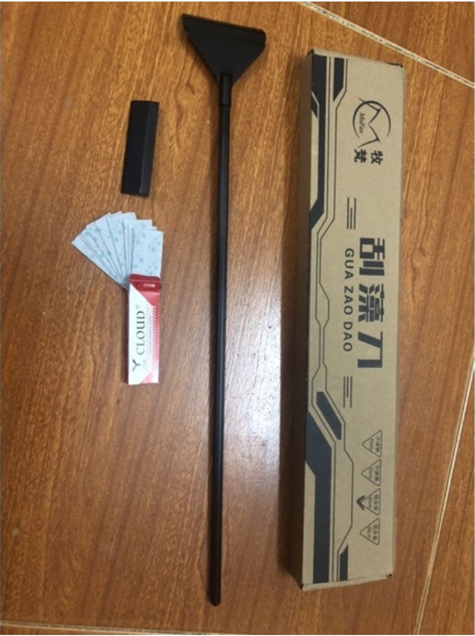 Cây cạo rêu MUFAN 45cm và 65cm + 10 Lưỡi dao - cạo rêu bể cá cảnh bằng hợp kim siêu sạch