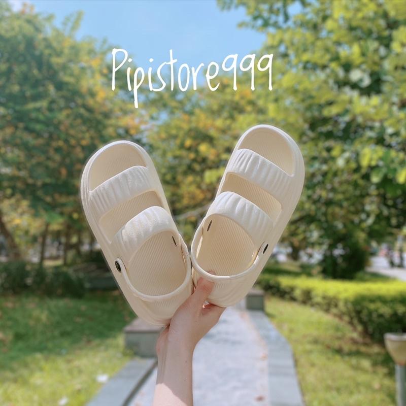 Tăng 1sz Sandal Quai Hậu Đế Bánh Mì Siêu Nhẹ Cao 3Cm Chống Nước Phù Hợp Đi Mưa G159