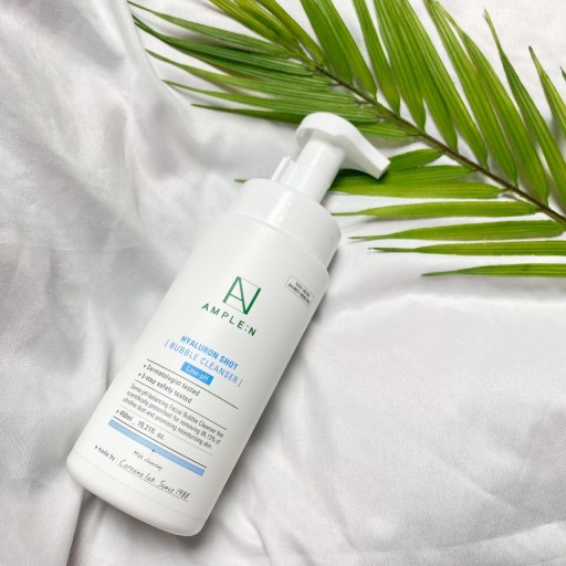 Sữa rửa mặt tạo bọt sẵn Ample:N Hyaluron Shot Bubble Cleanser 450ml