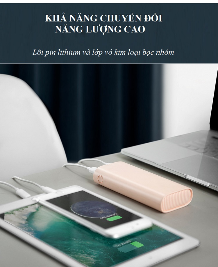 Sạc dự phòng 20000mAh BA0123  - Có 2 cổng sạc USB tiện lợi (Hàng Nhập Khẩu)