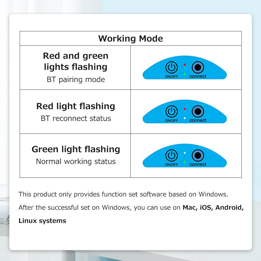 Multi-use Foot Pedal Wireless BT Foot Switch Support BT/USB Wired Connection Stable Transmission Wide Compatibility