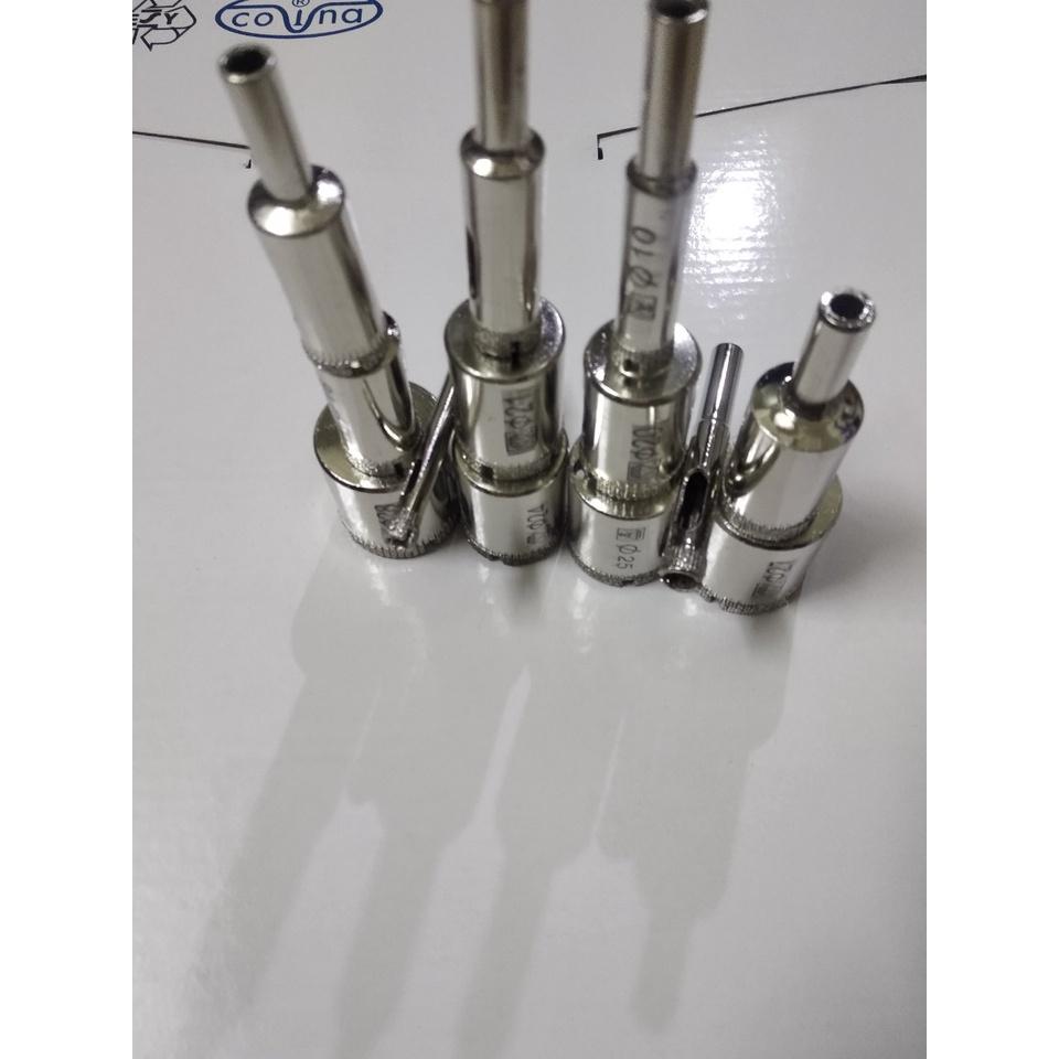 Mũi khoan kính , mũi khoét gạch men, đá hoa cương,từ 6 đến 28