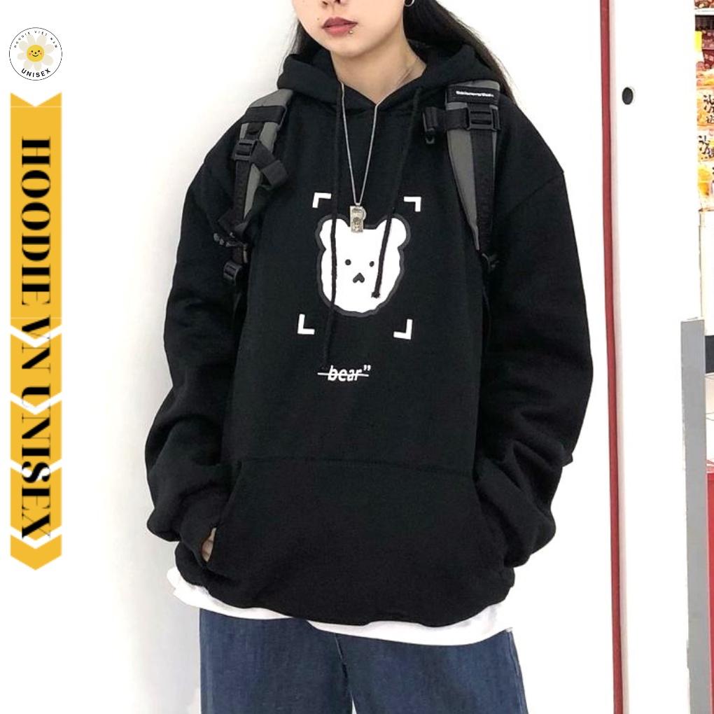 Áo Hoodie nam nữ Form Rộng . GẤU BEAR , áo khoác hoodie