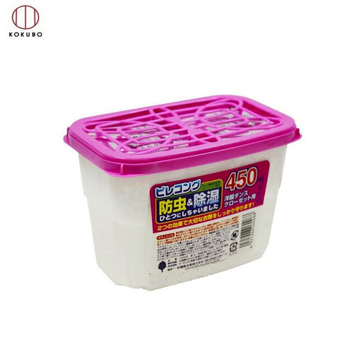 Combo Set Hộp hút ẩm, diệt khuẩn Kokubo 450ml - Hàng nội địa Nhật