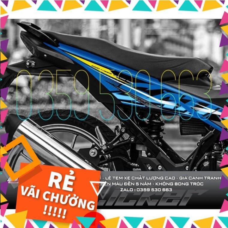 Tem rời Satria xe xanh Gp zin - mẫu mới 2021 siêu hot