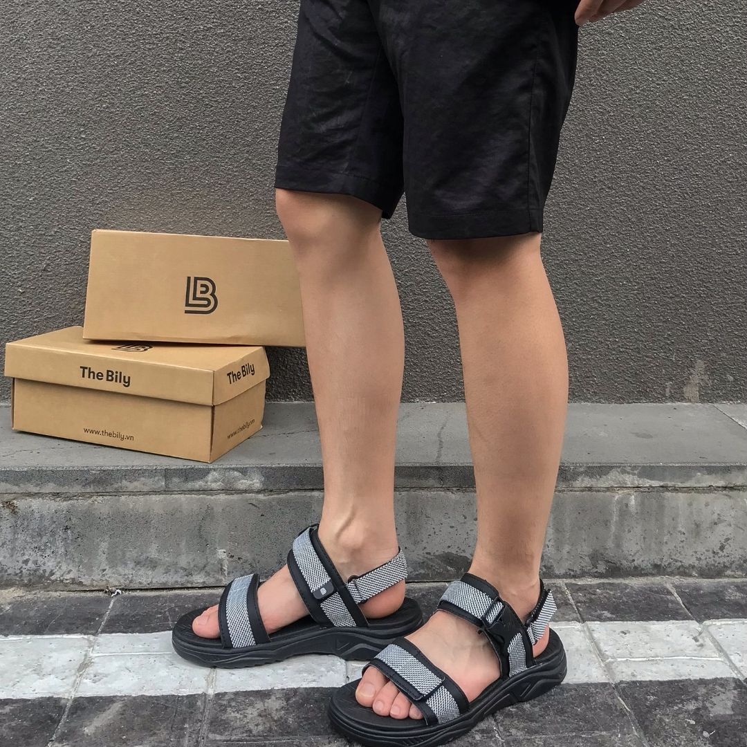 Giày Sandal Nam The Bily Quai Ngang - Màu Trắng BL03T