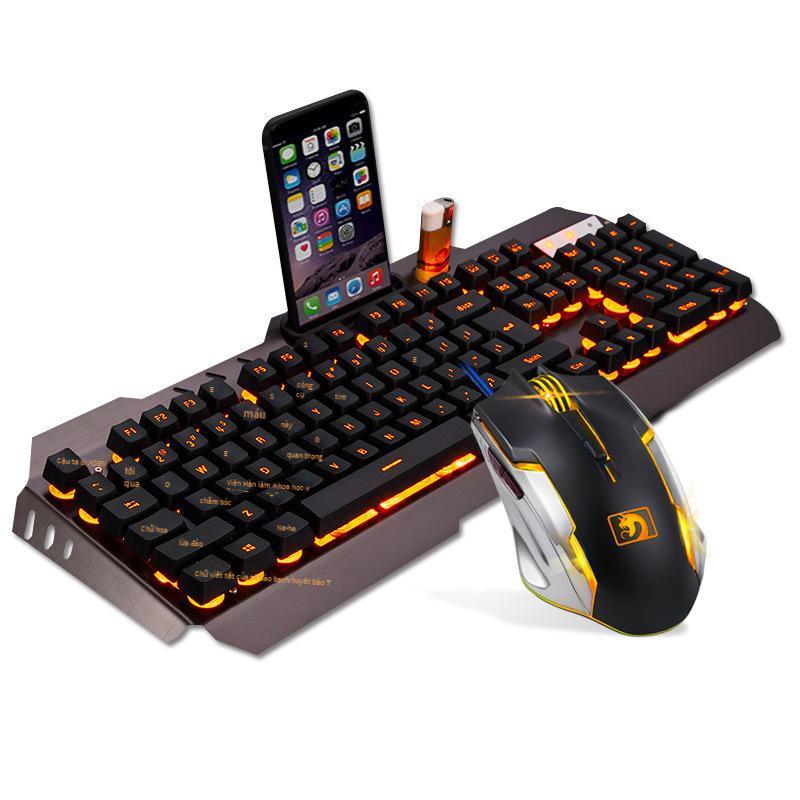 Giá thấp nhất Xinmeng Mamba con rắn điên thao túng bộ bàn phím chuột trò chơi máy tính xách tay máy tính để bàn chuột phím có dây