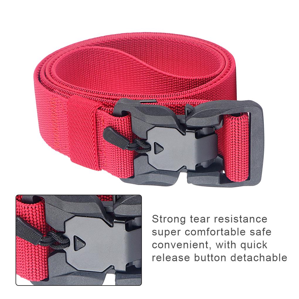 Unisex Dây Da Đa Năng Ngoài Trời Dây Nylon Dệt Dây Thắt Lưng Nam Nữ Khóa THẮT NƠ EO