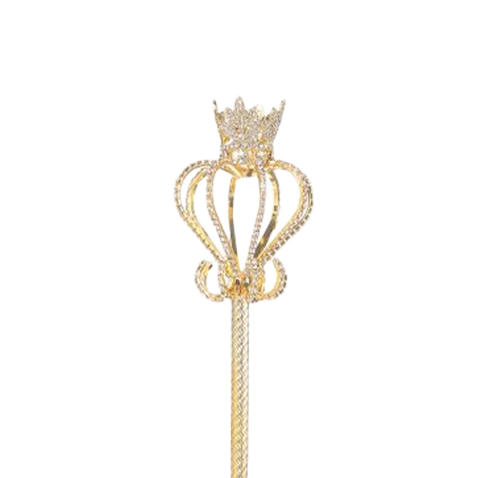 Rhinestone Scepter Fairy Princess Role Play Props Party Wedding Dress up Costume Accessories