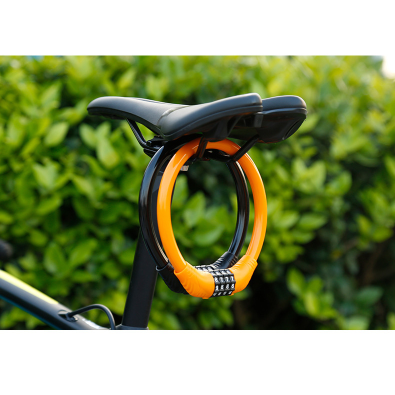 Khóa xe đạp thể thao mật khẩu 4 số Kiotool nhỏ gọn chắc chắn treo yên xe