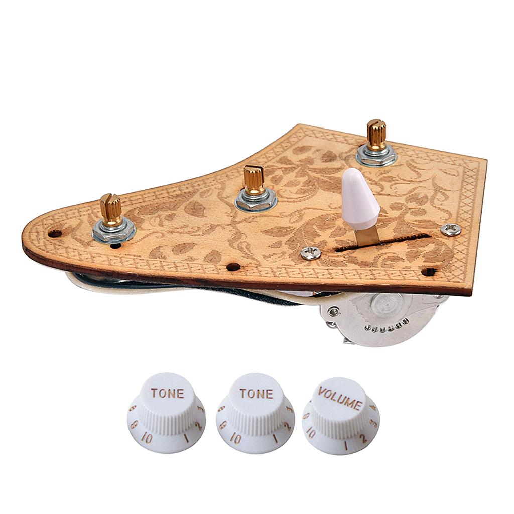 1 Pack Replacement Electric Guitar Wiring Harness Kit Plate