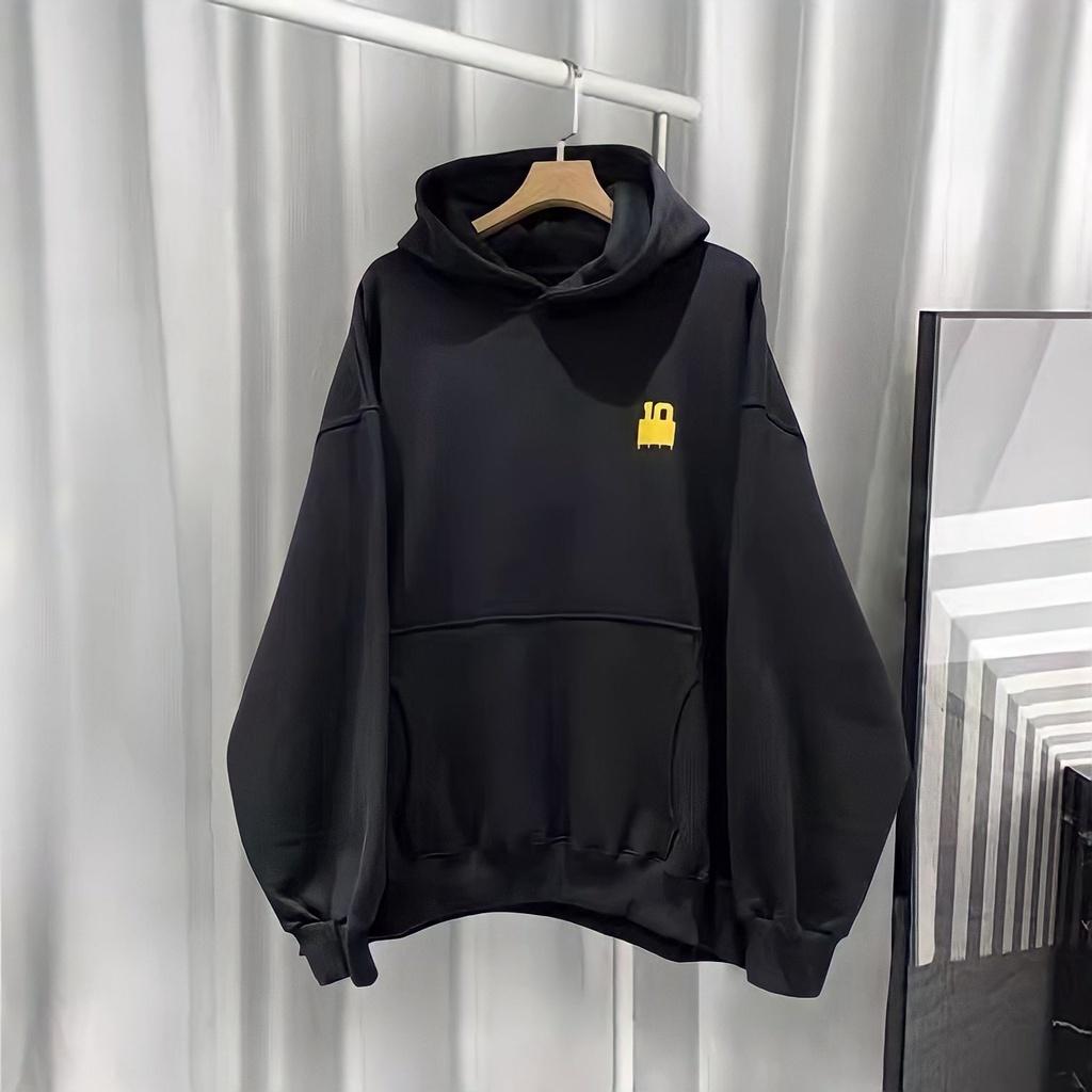 Áo Hoodie Nỉ Unisex Nam Nữ Họa Tiết Túi Lưng