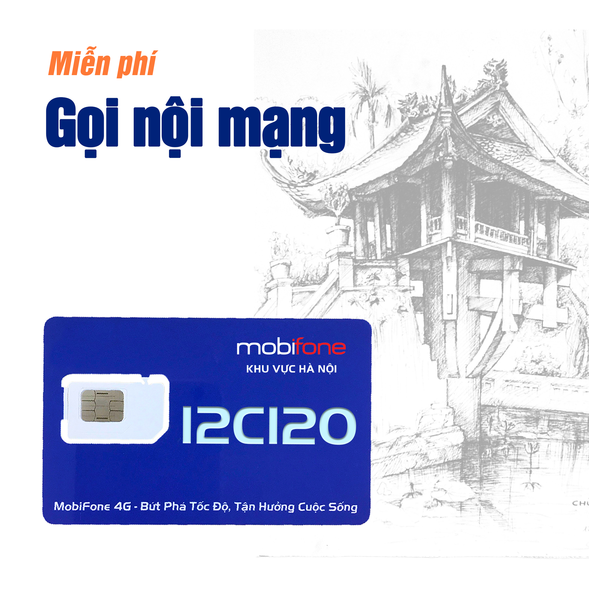 SIÊU SIM COMBO ƯU ĐÃI 12C120 MOBIFONE HÀ NỘI (HÀNG CHÍNH HÃNG)