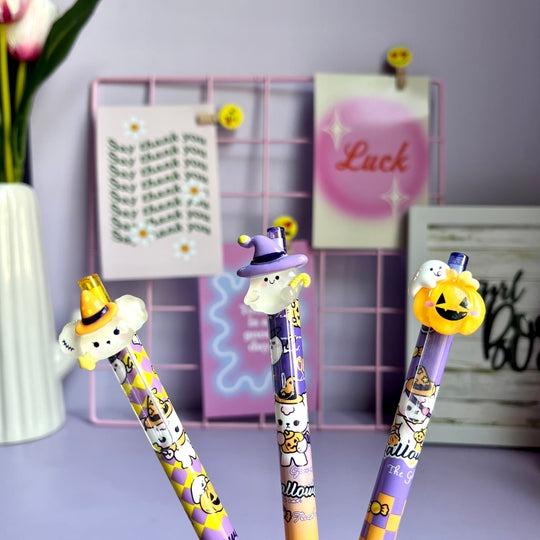 Bút Gel Halloween - WanLongDa JD5507 - Mực Xanh (Mẫu Sản Phẩm Giao Ngẫu Nhiên)