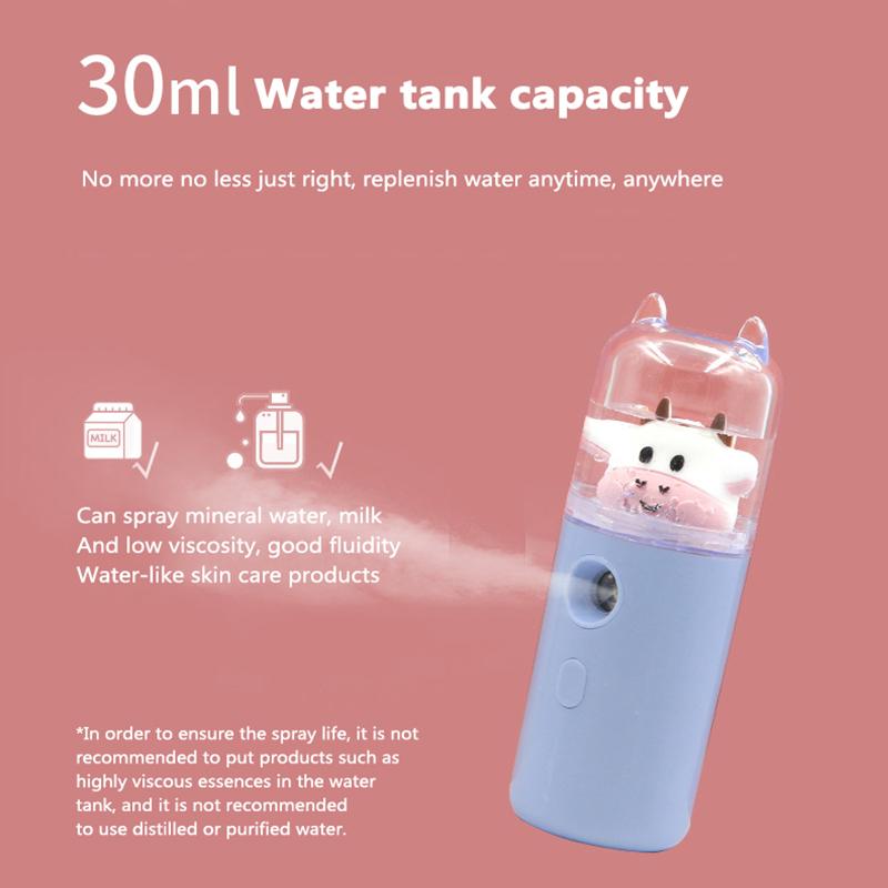 Sương Mặt Phun USB Tạo Độ Ẩm Sạc Máy Xông Hơi Mặt Dưỡng Ẩm Làm Đẹp Nhạc Cụ Mặt Dụng Cụ Chăm Sóc Da