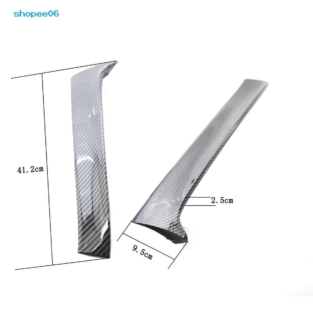 1 Cặp Cánh Gió Gắn Cửa Sổ Sau Xe Hơi Bằng Sợi Carbon Bền Bỉ Cho VW Golf 7 Station Wago 14-17