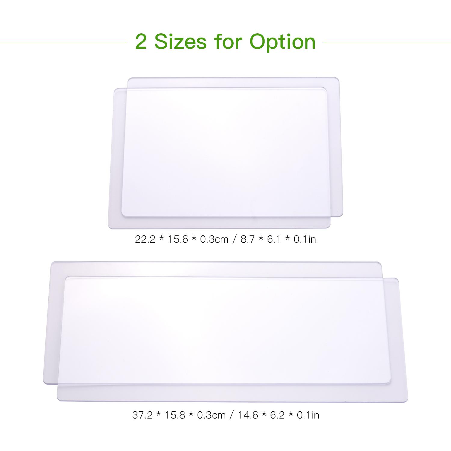 2 miếng đệm cắt trong suốt, Vật liệu PC bền Tấm đệm thay thế độ dày 3mm - 14,6 x 6,2 x 0,1in