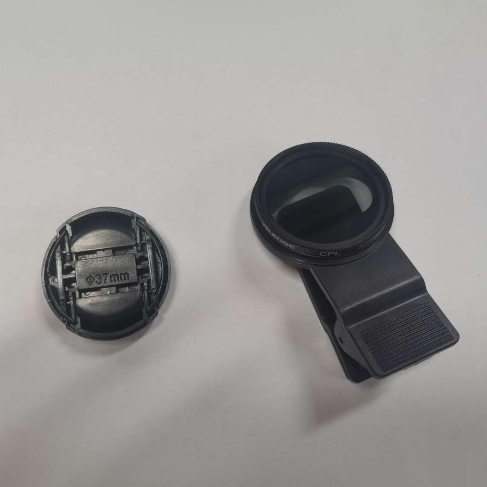 37mm Cell Phone Camera CPL Lens Filter with Clip for //Tablet