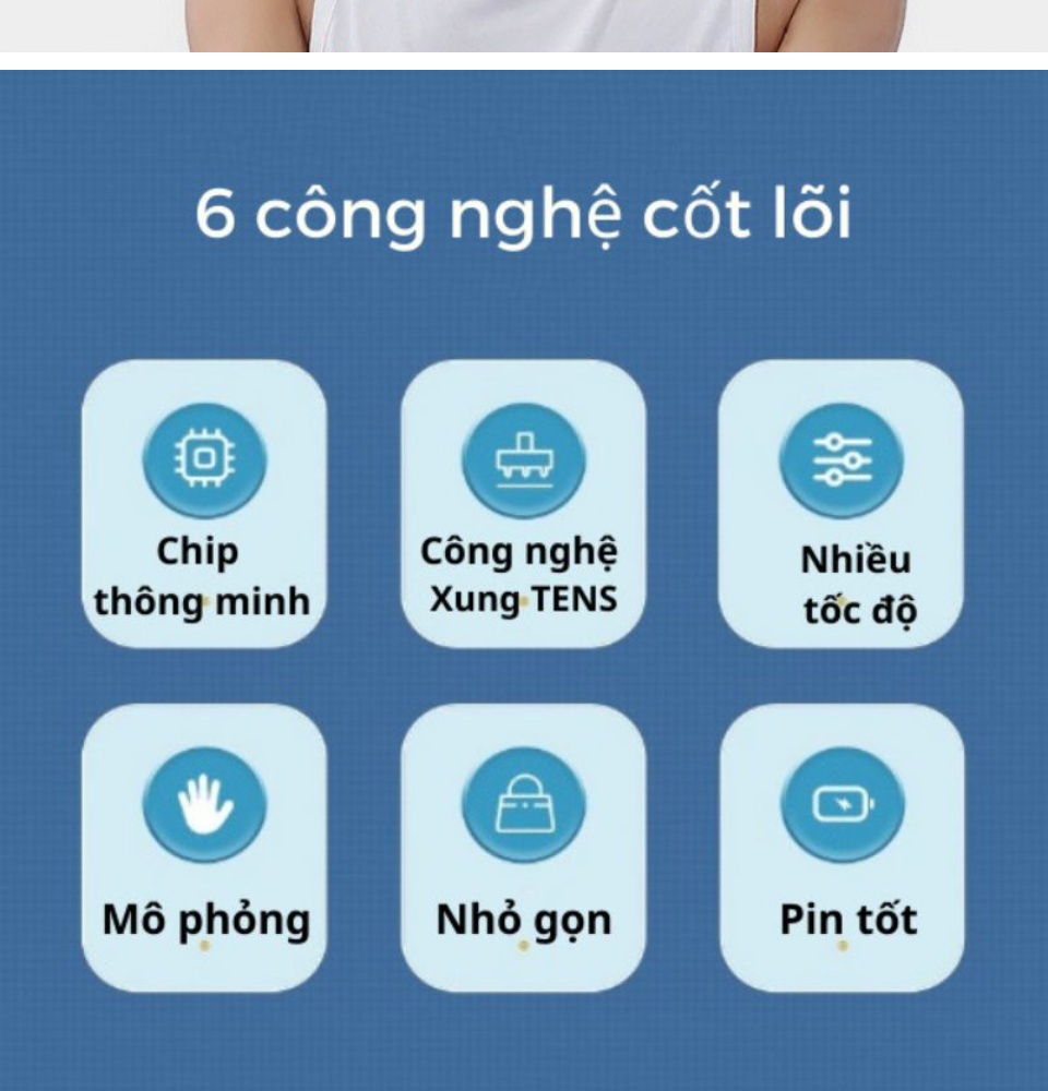 Máy Massage Xung Điện Hình Cánh Bướm Giúp Giải Toả Đau Nhức Vùng Cổ 8 Chế Độ Massage Sử Dụng Pin Sạc