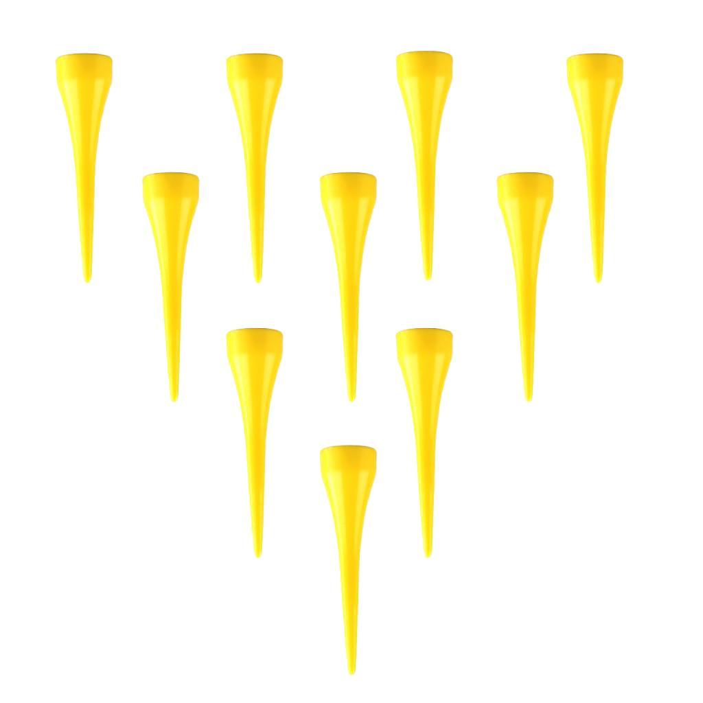 10pcs 54mm Golf Tee Pink Professional 2-1/8'' Golf Tees Replacement Yellow