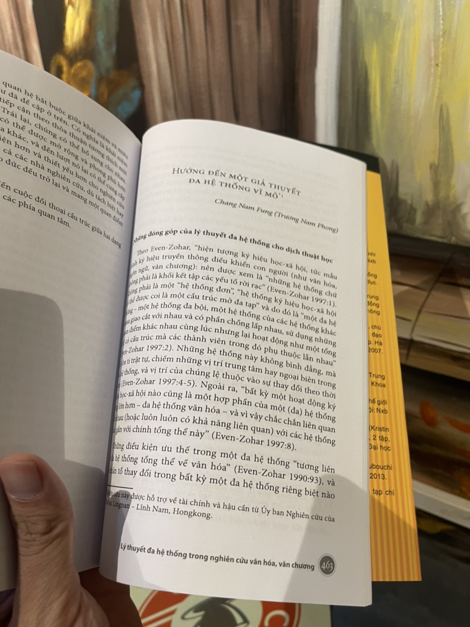 LÝ THUYẾT ĐA HỆ THỐNG trong nghiên cứu văn hoá, văn chương - Itamar Even-Zohar – Trần Hải Yến, Nguyễn Đào Nguyên dịch – Nxb Thế Giới