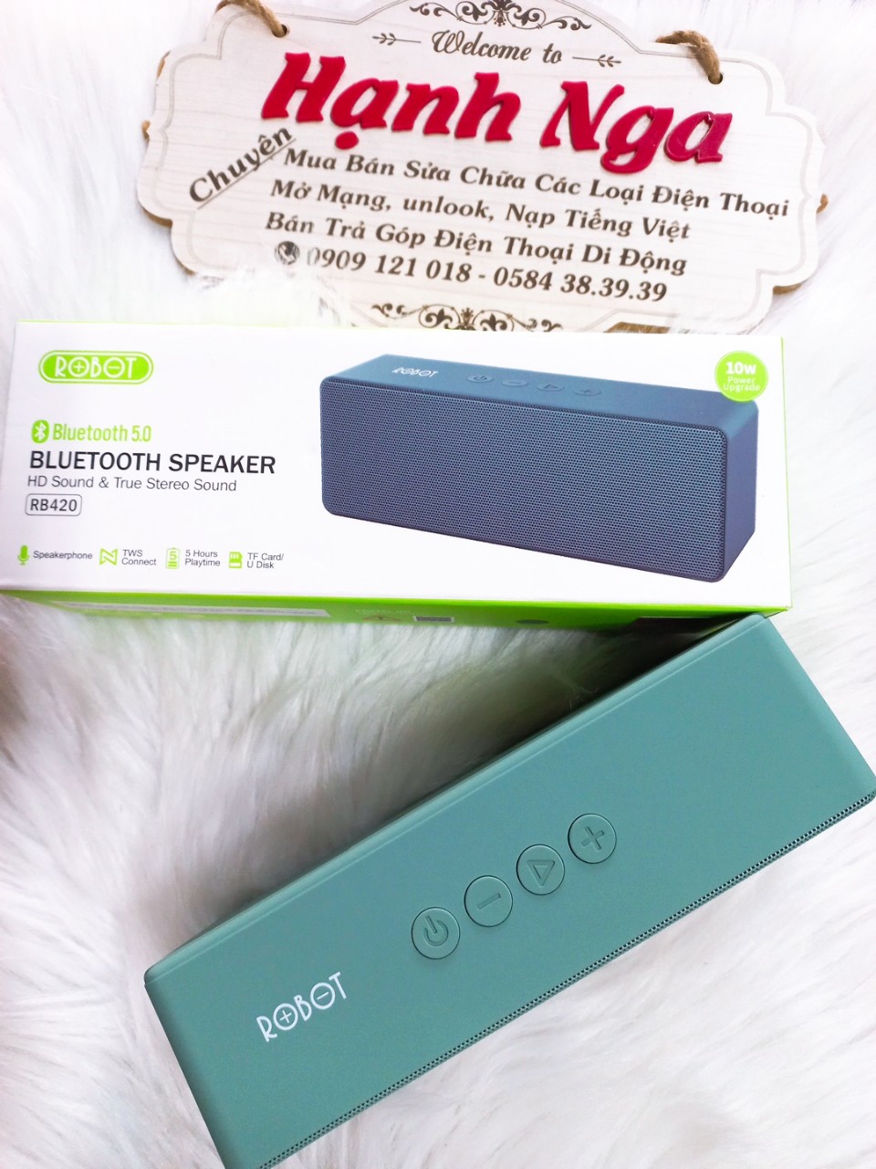 LOA BLUETOOTH ROBOT RB420 CÔNG SUẤT 10W NGHE NHAC ĐỈNH DUNG LƯỢNG PIN LỚN HÀNG CHÍNH HÃNG