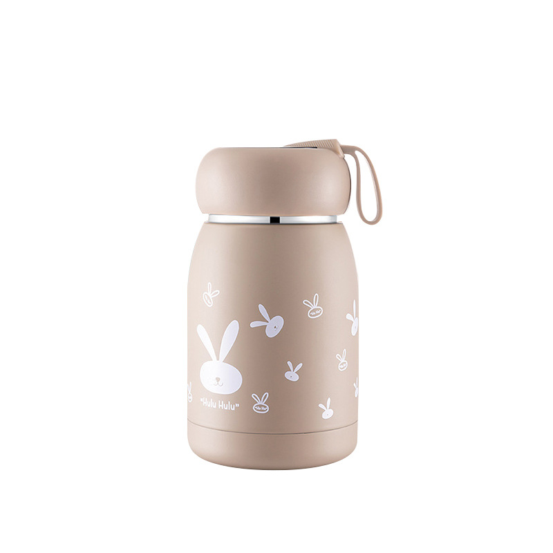 Bình Nước Giữ Nhiệt Hình Thỏ Cleacco Chất Liệu Inox 304 Kiểu Dáng Xinh Xắn ( 320ml ) Boro Sport