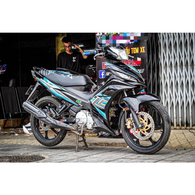Tem rời exciter 135 đen lc, tem 3 lớp không bay màu