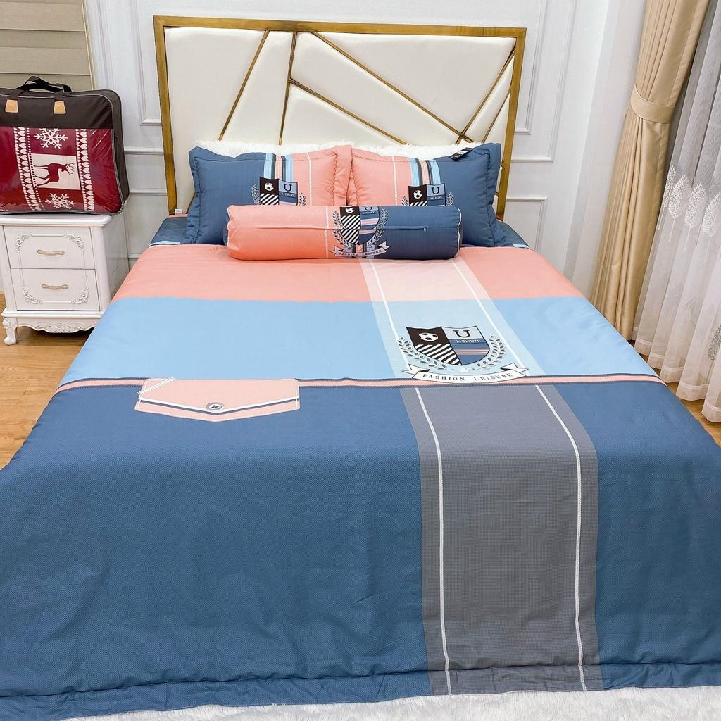 Bộ ga gối cottong living trần bông 5 món
